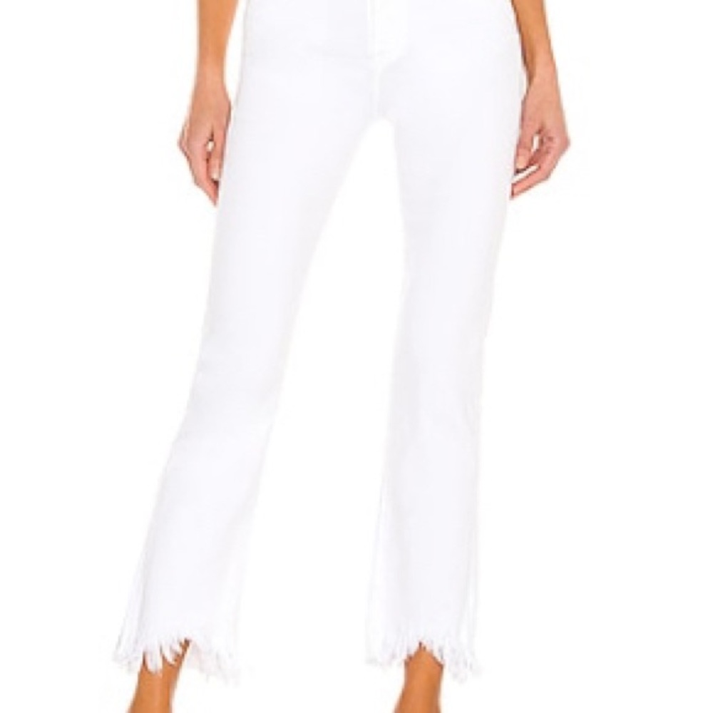 Women's White Frayed Hem Jeans Jonathan Simkhai sz 26